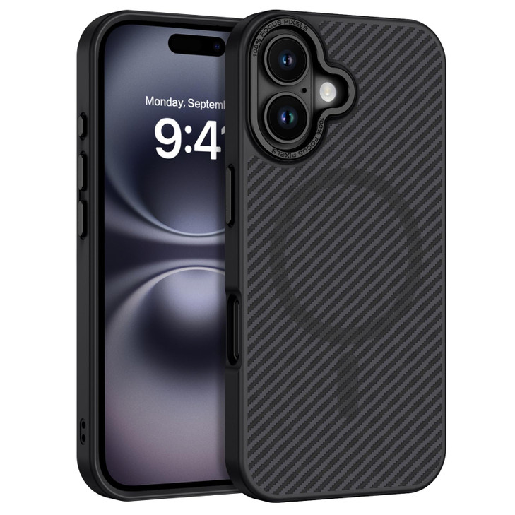 BENTOBEN for Carbon Fiber iPhone 16 Case 2024, [Compatible with Mag Safe], iPhone 16 Magnetic Phone Case Slim Smooth Shockproof Women Men Protective