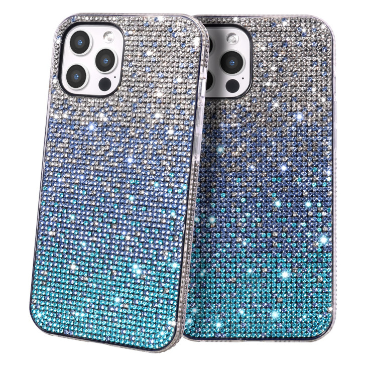 YOUULAR Bling Case for Apple iPhone 16 Pro Max, Luxury Glitter Sparkly Diamond Cute Three Color Gradient Cover for Women & Girls Soft TPU Protective