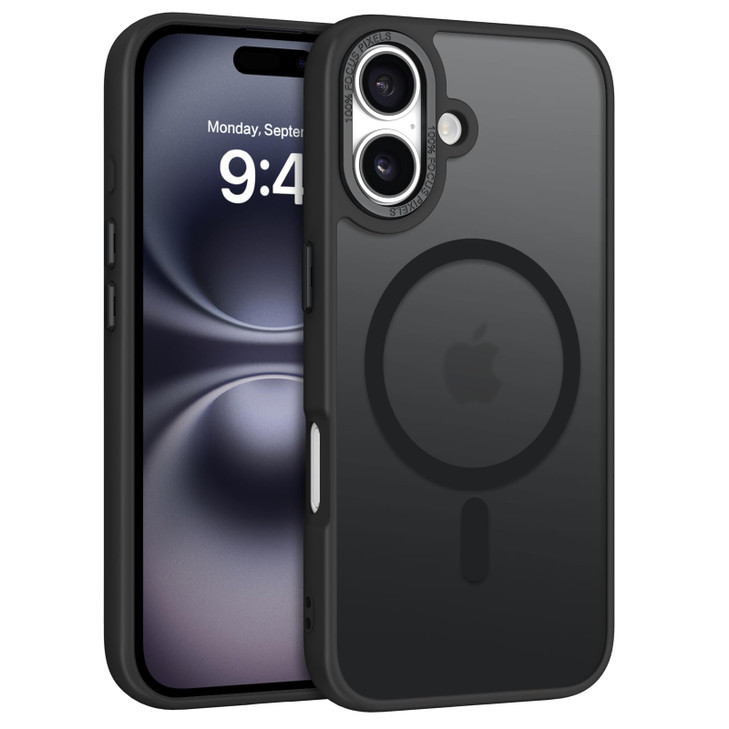 GUAGUA for iPhone 16 Case, Magnetic Phone Case for iPhone 16, Compatible with MagSafe Translucent Matte Skin Feeling Shockproof Protective iPhone 16