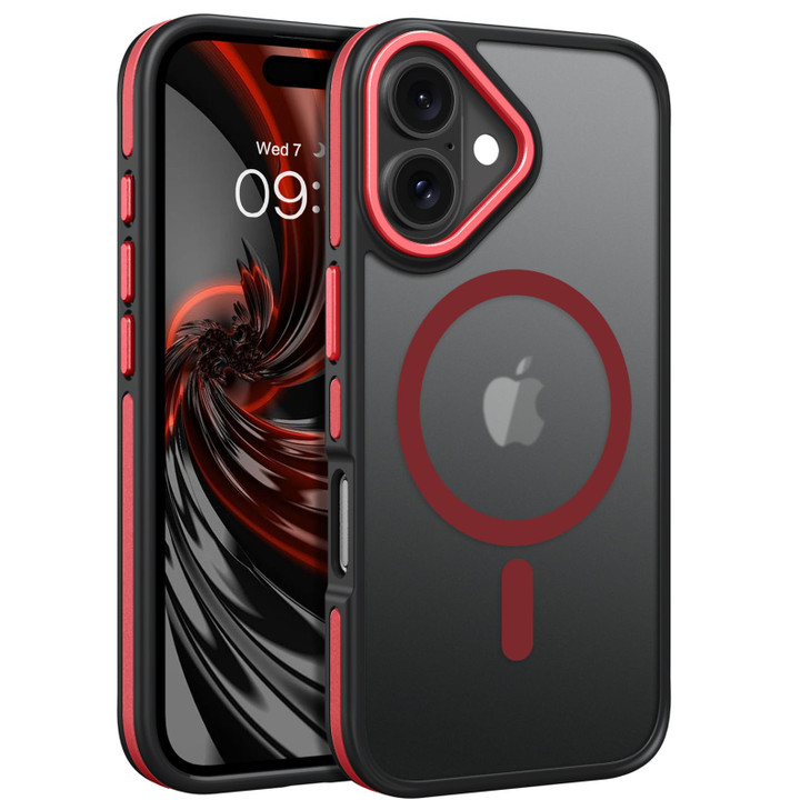 BENTOBEN for iPhone 16 Phone Case,iPhone 16 Magnetic Case [Compatible with MagSafe] Translucent Matte Slim Fit Shockproof Women Men Protective Case C