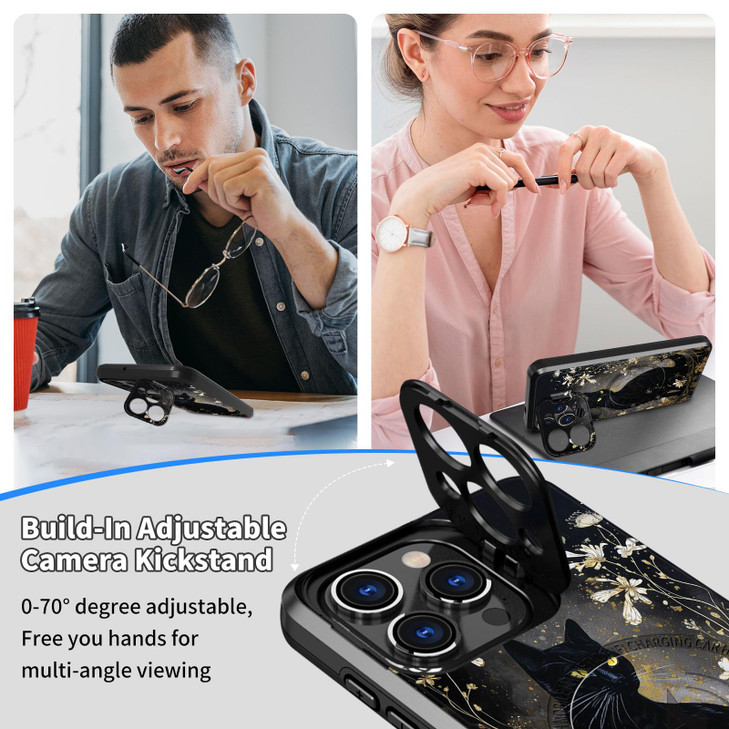 FUYOCWE for iPhone 16 Pro Case with Screen Protector,Compatible for Magsafe,for iPhone 16 Pro Magnetic Case with Upgraded Full Camera Protection Adju