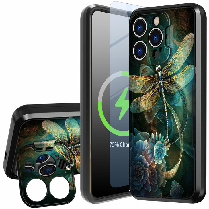 FUYOCWE for iPhone 16 Pro Max Case with Screen Protector,Compatible for Magsafe,for iPhone 16 Pro Max Magnetic Case with Upgraded Full Camera Protect