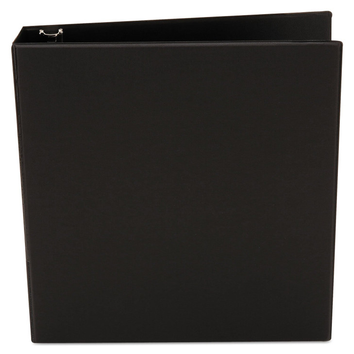 Universal Economy Non-View Round Ring Binder, 3 Rings, 1.5" Capacity, 11 X 8.5, Black