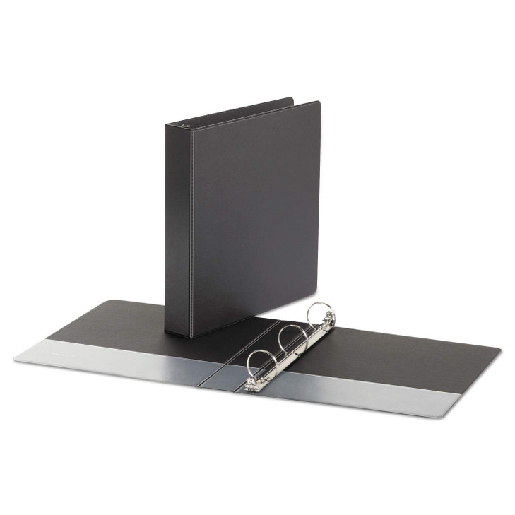 Universal Economy Non-View Round Ring Binder, 3 Rings, 1.5" Capacity, 11 X 8.5, Black