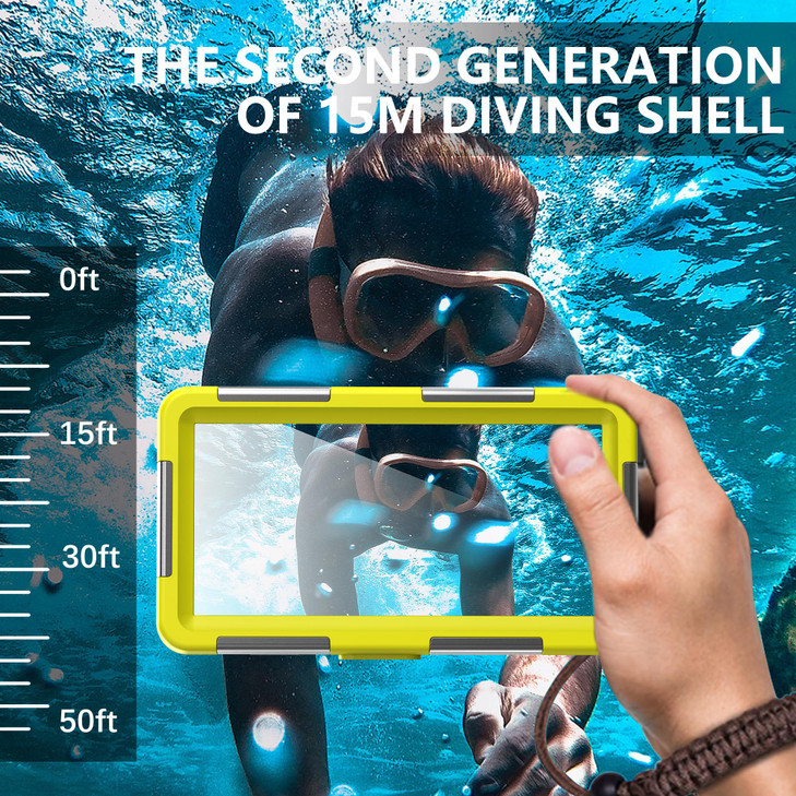Underwater Diving Phone Case for iPhone 16/15/14/13/12/11 Pro Max & Samsung Galaxy S24/S23/S22 Plus Ultra, Professional [50ft/15m] Snorkeling Swimmin