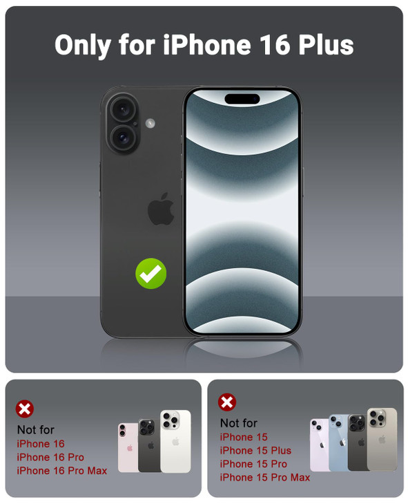 OTOFLY Compatible with iPhone 16 Plus Case, Compatible with MagSafe, Shockproof Magnetic Silicone Case for iPhone 16 Plus,[Military Grade Protection]