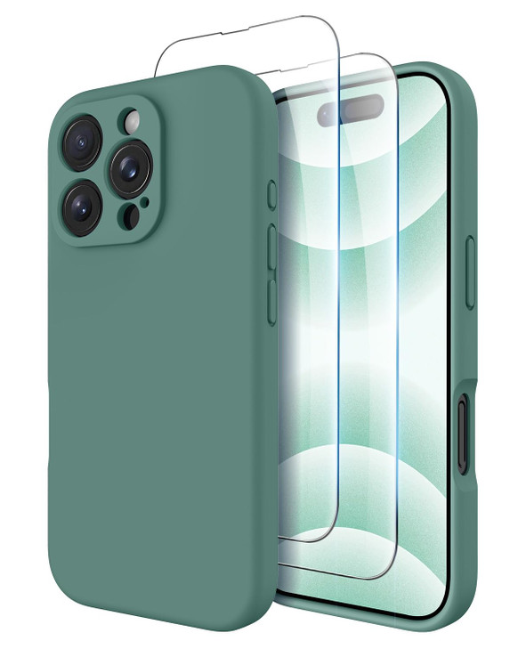 OTOFLY Compatible with iPhone 16 Pro Case, Compatible with MagSafe, Shockproof Magnetic Silicone Case for iPhone 16 Pro,[Military Grade Protection] [