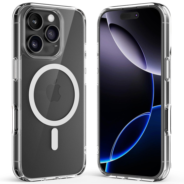 Upcommon Crystal Fit Magnetic Clear Case for iPhone 16 Pro Max, Compatible with MagSafe, Anti Yellowing, Slim Protective Cover (for iPhone 16 Pro Max