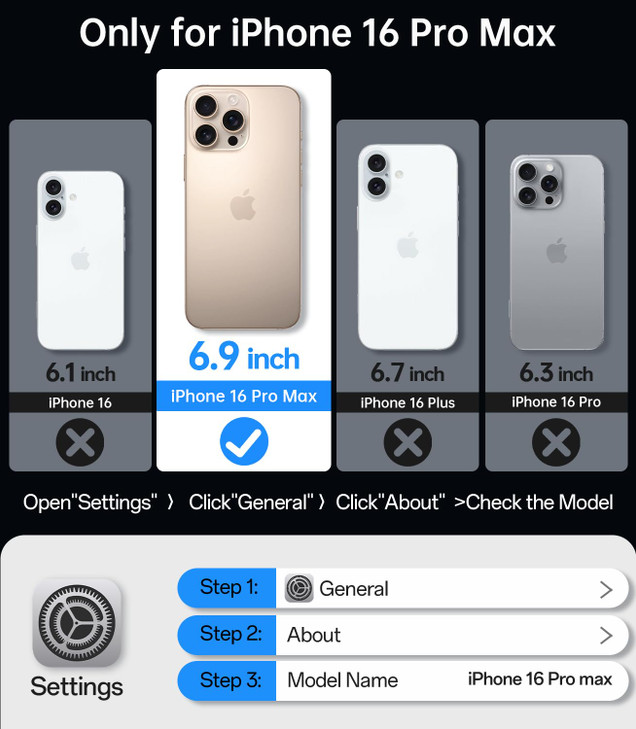 Meifigno for iPhone 16 Pro Max Case with Sensitive Camera Control Capture Button, [Military-Grade Protection][Compatible with MagSafe], Translucent M