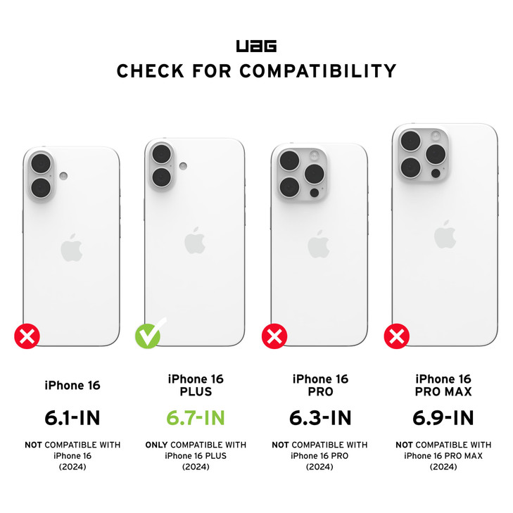 URBAN ARMOR GEAR UAG Designed for iPhone 16 Plus Case 6.7" Metropolis LT - Compatible with MagSafe Charging Rugged Shockproof Anti-Slip Military Grad