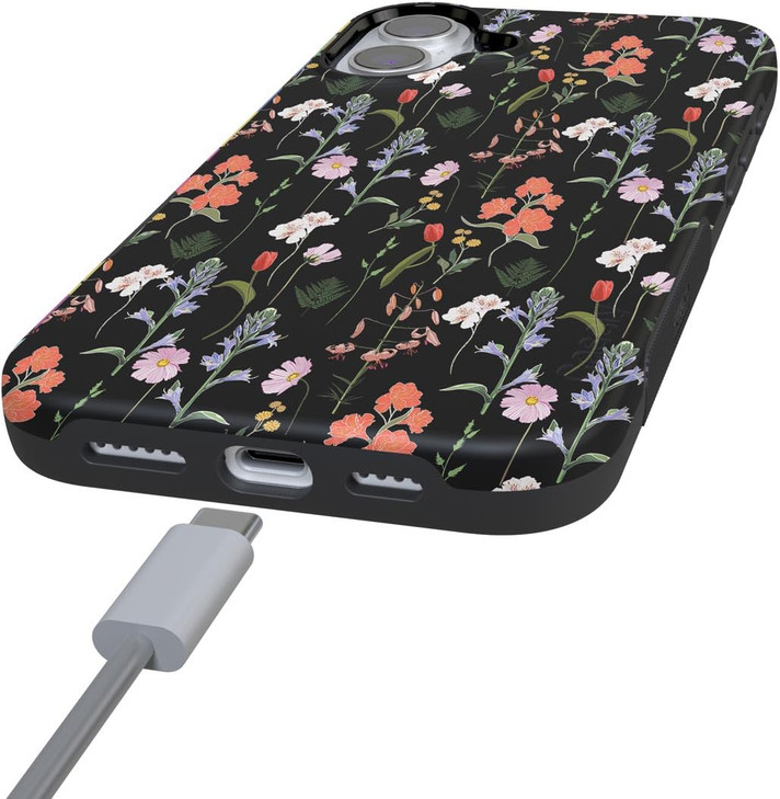 Casely iPhone 16 Plus Case | Secret Garden | Mixed Floral | Bold Protective Design | Compatible with MagSafe