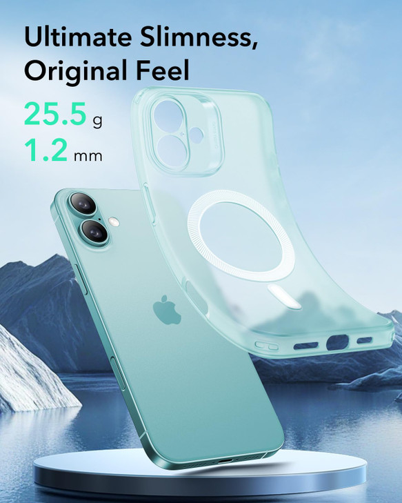 ESR for iPhone 16 Plus Case, Compatible with MagSafe, Camera Protection, Shockproof Thin Cover, Resists Yellowing Scratches, Magnetic Phone Case for