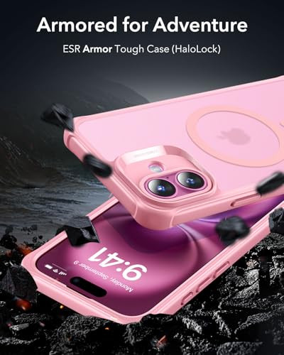 ESR for iPhone 16 Plus Case, Compatible with MagSafe, Full-Body Military-Grade Drop Proof Case with Built-in 9H+ Tempered Glass Screen Protector, Arm