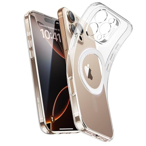 ESR for iPhone 16 Pro Max Case Clear, Compatible with MagSafe, Magnetic Slim Phone Case for iPhone 16 Pro Max, Camera Protection, Shockproof Thin Cov