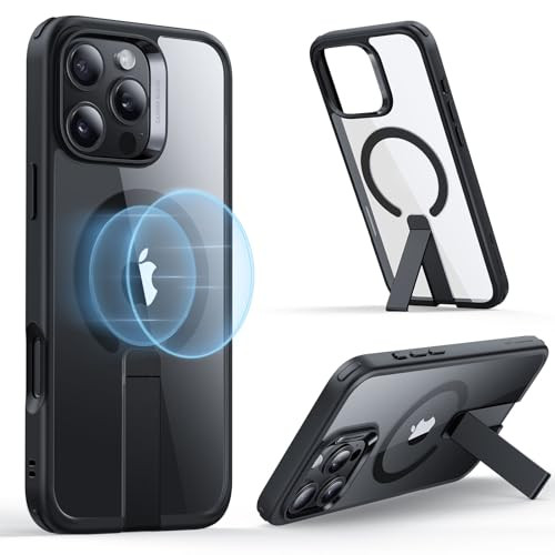 ESR for iPhone 16 Pro Case with Kickstand, Military-Grade Shockproof Protection, Magnetic Fully Adjustable Flickstand Phone Case, Compatible with Mag
