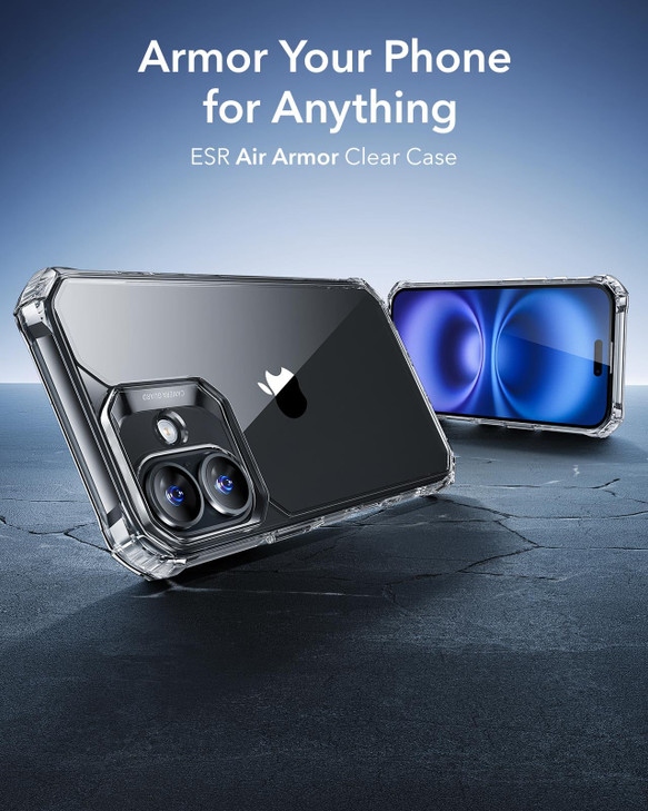 ESR for iPhone 16 Case, Military-Grade Protection with Shock-Absorbing Corners, Scratch-Resistant and Anti-Yellowing Acrylic Back, Slim Protective Ph