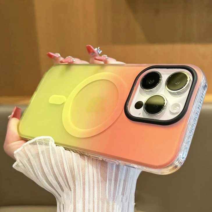Losin for iPhone 16 Pro Max Magnetic Case [Compatible with MagSafe] Women Girls Girly Cute Gradient Color Phone Case Slim Shockproof Protective Cover