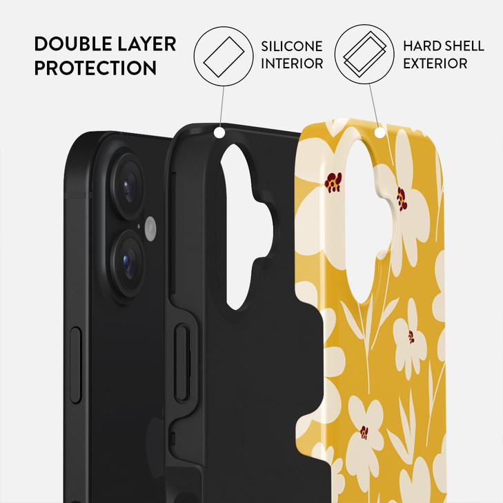BURGA Phone Case for iPhone 16 - Cute, Trendy, Aesthetic, Pattern Phone Cover, Hard Shell Protection - fits Apple iPhone 16 Case for Women and Men