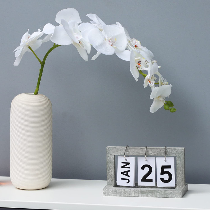 MITREL Desk Calendars for Office Flip Calendar,Perpetual Desktop Calendar 2025 Cute Small Flip Calendar, Memorial Day Recorder(Washed Gray)