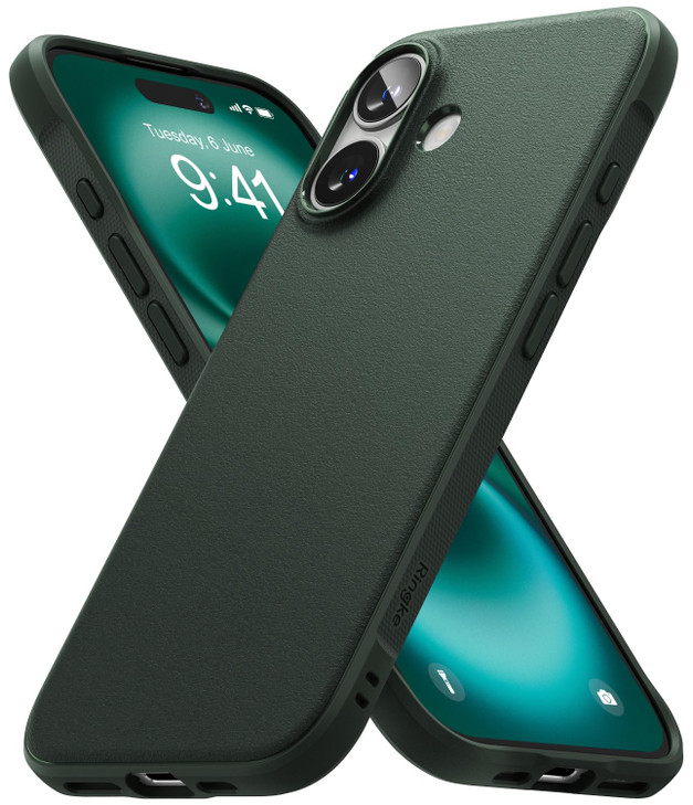 Ringke Onyx for iPhone 16 Plus Case, [Feels Good in The Hand] Oil & Dirt Resistant, Individual Lens Covers for Cameras, Non-Slip Enhanced Grip Lightw