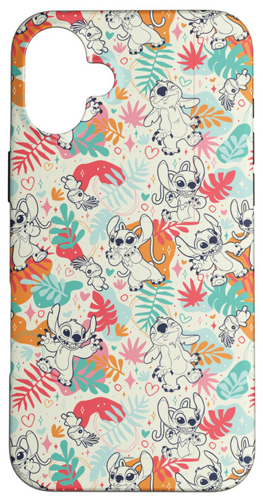 iPhone 16 Plus Disney Lilo & Stitch Patterns (Stitch & Angel) Case