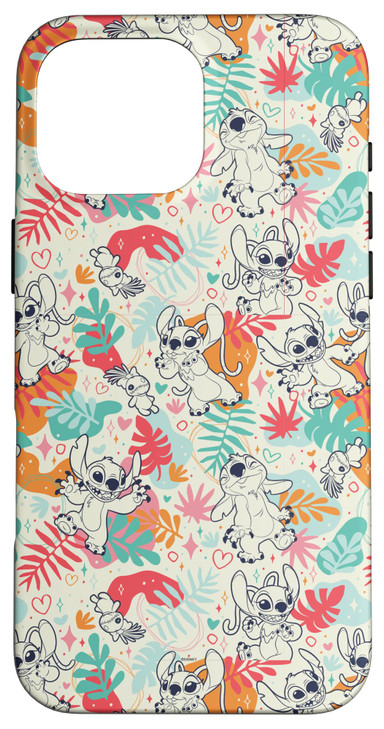 iPhone 16 Pro Max Disney Lilo & Stitch Patterns (Stitch & Angel) Case