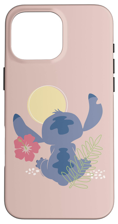 Disney Lilo & Stitch Simple Sunset Stitch Case for iPhone 16 Pro Max
