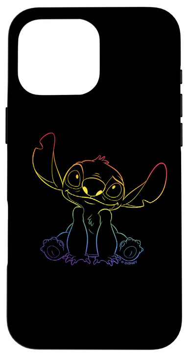Disney Lilo & Stitch Rainbow Gradient Stitch Case for iPhone 16 Pro Max