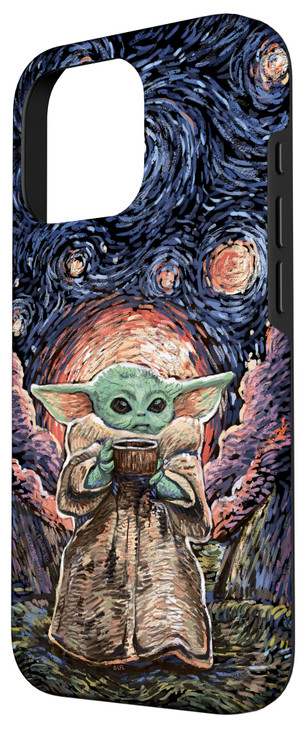 Star Wars: The Mandalorian The Child Starry Night Style Case for iPhone 16 Pro