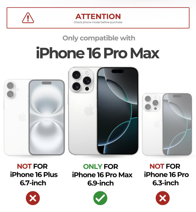 Dexnor for iPhone 16 Pro Max Case with Slide Camera Cover & Adjustable Kickstand & Built-in Screen Protector,Compatible with MagSafe Shockproof Bumpe