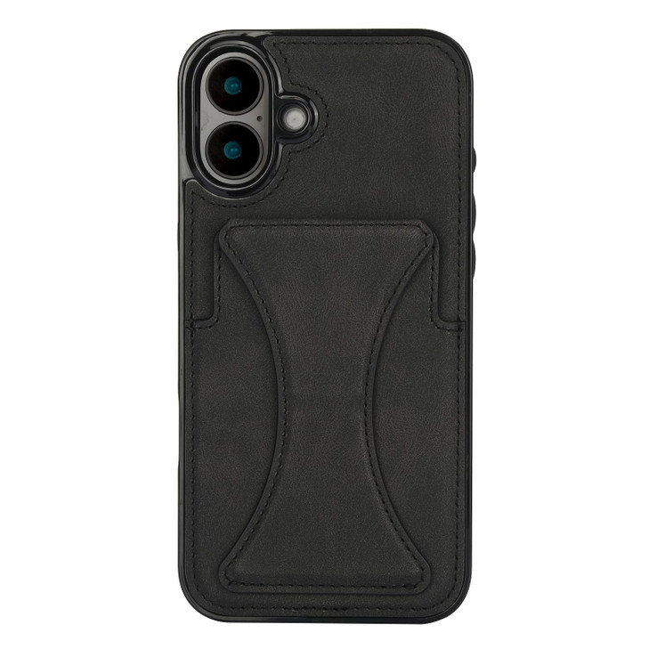 Compatible with iPhone 16 Wallet Case with Card Holder, Ultra Slim Standing Support Premium PU Leather Kickstand Card Slots, Durable Shockproof Cover