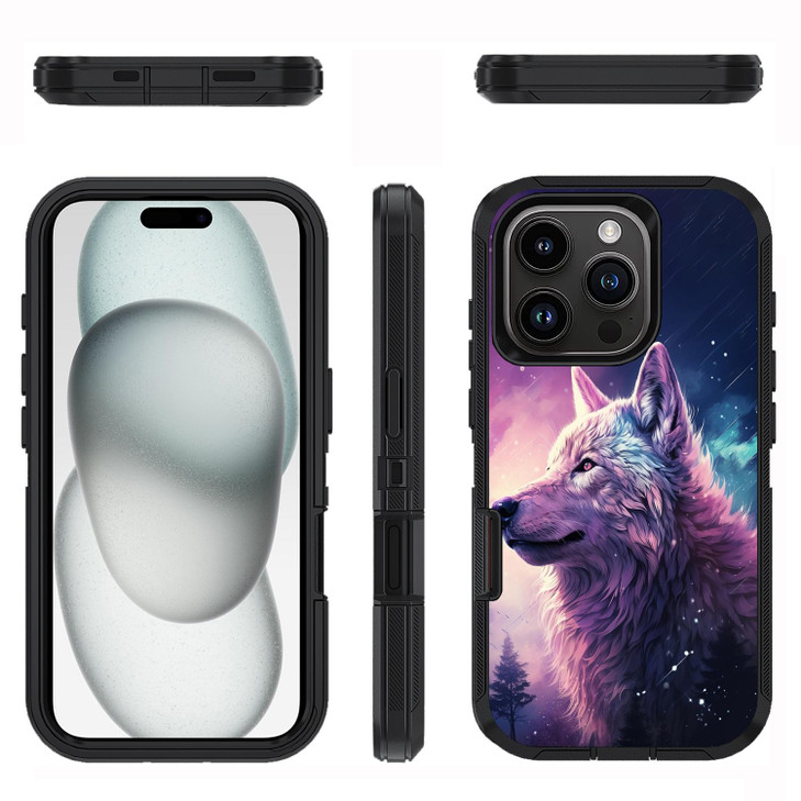 FQTBCEARI Designed for iPhone 16 Pro Case, Military Grade Heavy Duty 3-Layer Shockproof Drop Full-Body Protective Phone Cover for iPhone 16 Pro (6.3"