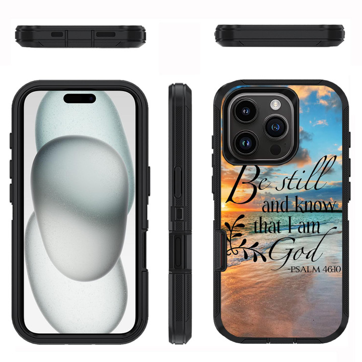 FQTBCEARI Designed for iPhone 16 Pro Case, Military Grade Heavy Duty 3-Layer Shockproof Drop Full-Body Protective Phone Cover for iPhone 16 Pro (6.3"