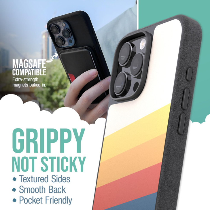 Smartish® iPhone 16 Pro Max Magnetic Case - Gripmunk Compatible with MagSafe [Lightweight + Protective] Slim & Thin Grip Cover with Microfiber Lining