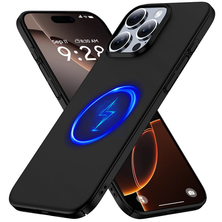 GRECAZO Magnetic Ultra Thin Frosted Designed for iPhone 16 Pro Max Phone Case 6.9 inch(2024) Slim Minimalist Lightweight Matte Hard PC Compatible wit