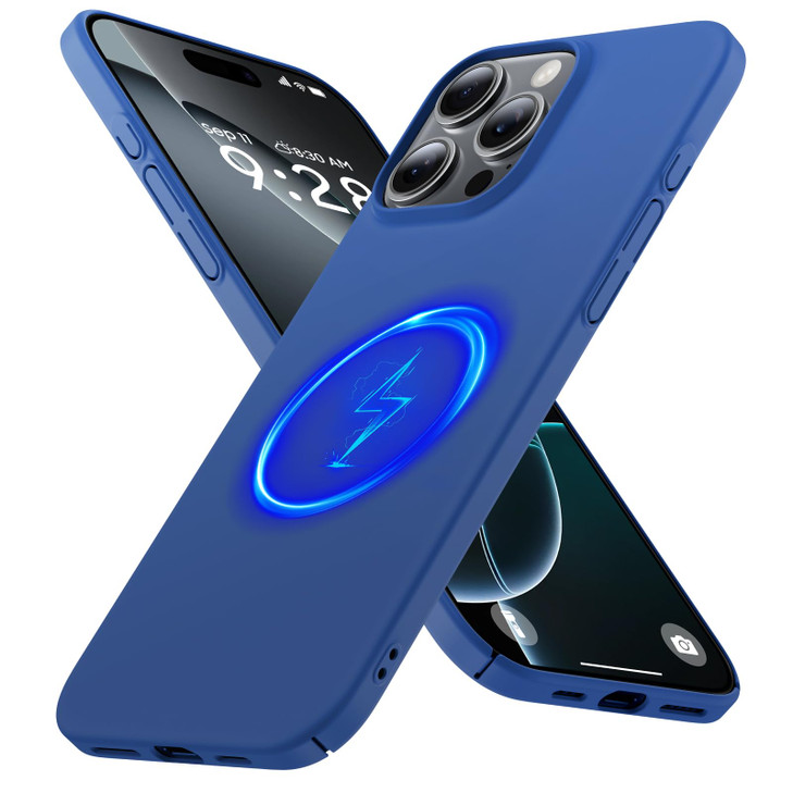 GRECAZO Magnetic Ultra Thin Frosted Designed for iPhone 16 Pro Phone Case 6.3 inch(2024) Slim Minimalist Lightweight Matte Hard PC Compatible with Ma