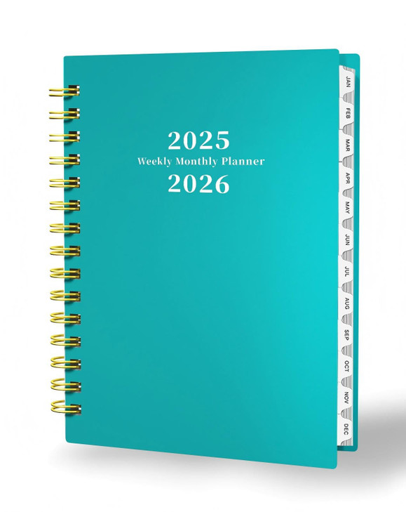 Ymumuda Planner 2025-2026 - 12-Month Daily Weekly Monthly Planner from JUL.2025 to JUN.2026, 8.4" X 6", Spiral Notebook Agenda Personal Organizer wit