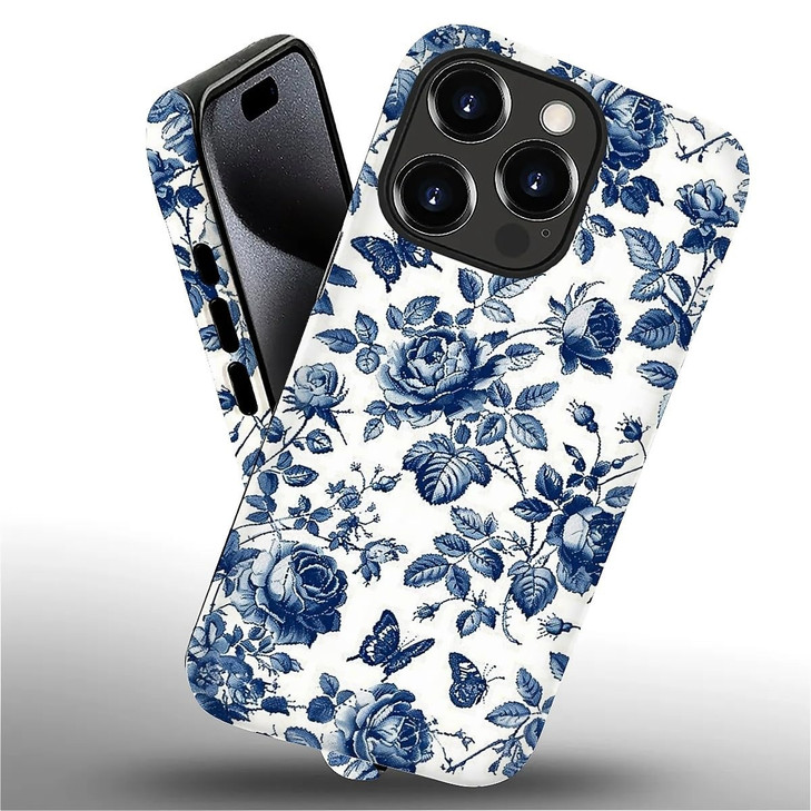 Goodsprout Case Compatible with iPhone 16 Pro Max, Peony and Rose Sketch Art Girl Hybrid 2-Layer Hard Shell + Silicone Protective Case -Scratch-Resis