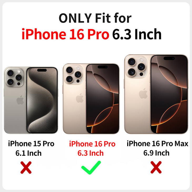 XIZYO Christmas Phone Case for iPhone 16 Pro, Wavy Cute Merry Christmas Pattern Clear Aesthetic Wave Girls Kids Women Santa Slim TPU Shockproof Prote