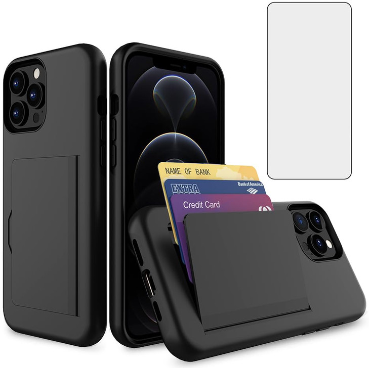 Asuwish Phone Case Compatible with iPhone 16 Pro Max 6.9 inch and Tempered Glass Screen Protector Cover Cell Card Holder Slot Kickstand Slim i Phone1