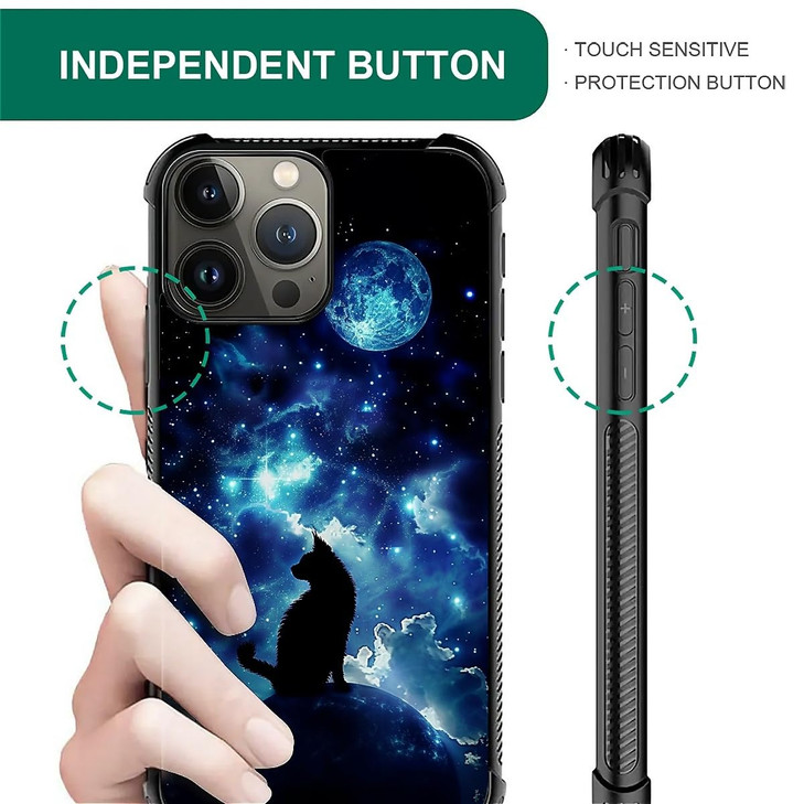 ZHEGAILIAN Compatible with iPhone 16 Pro Max Case,Starry Sky and Life Tree 16 Pro Max Women Girls Case,Shockproof Anti-Slip Drop Protection with Soft