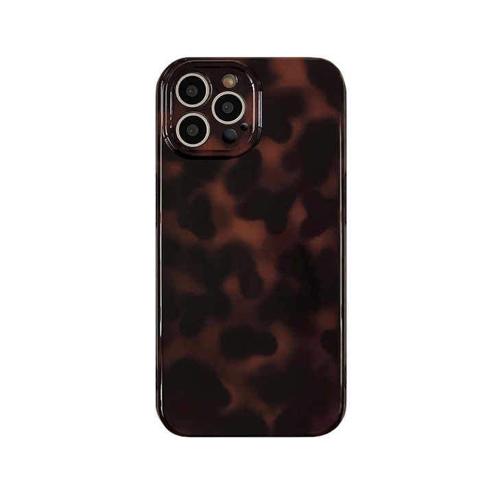 Reezaddin Aesthetic Tortoise Shell Phone Case for iPhone 16 Pro 6.3in,Retro Cool Girl Leopard Print Brown Amber Trendy Full Camera Protective Cover f