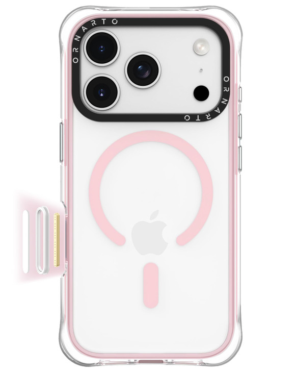 ORNARTO Air Case for iPhone 17 Pro Max Clear | Military-Grade Drop Protection | Camera Control Button | Compatible with MagSafe | Built-in Air Phone
