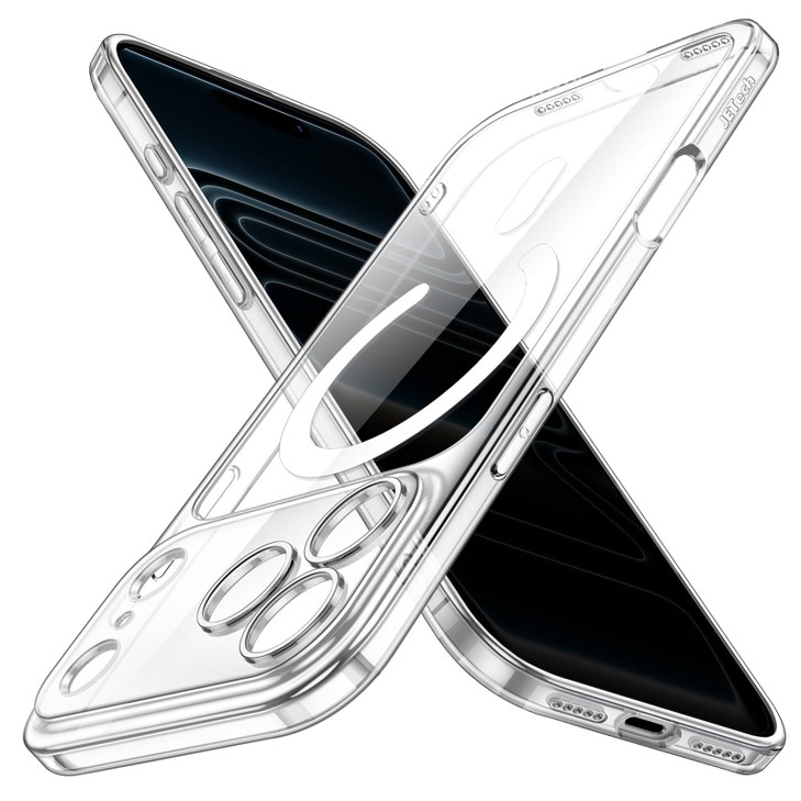 JETech Magnetic Slim Case for iPhone 17 Pro 6.3-Inch Compatible with MagSafe, Camera Lens Full Protection, Ultra-Thin Lightweight Clear Minimalist Pr