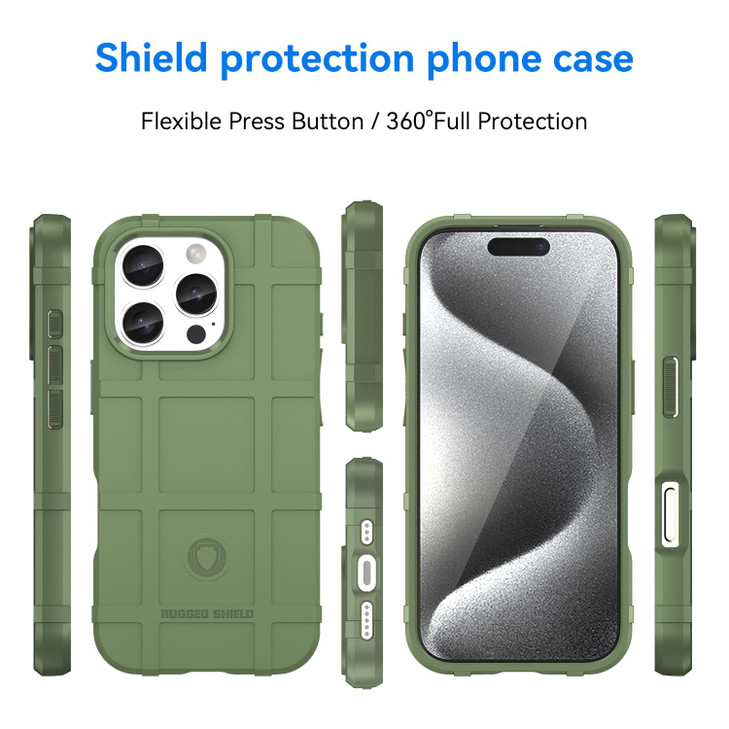 Dinglijia Slim Fit Case for iPhone 16 Pro,Rugged Shield Outdoor Durable Phone Case,Military Grade Anti-Dorp Protection and Camera Lens Protection Cov