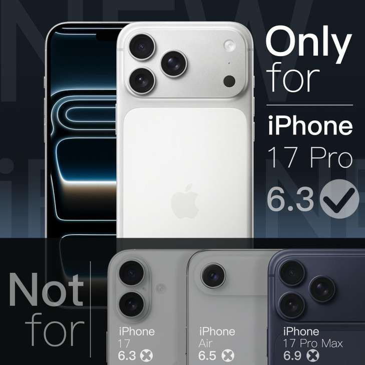 JETech Slim Case for iPhone 17 Pro 6.3-Inch with Camera Lens Full Protection, Ultra-Thin Lightweight Clear Minimalist Protective Phone Cover (Clear)