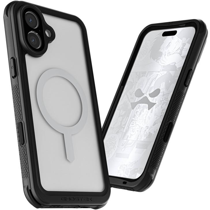 Ghostek Nautical Waterproof Apple iPhone 16 Plus Case with Holster Belt Clip - Screen and Camera Protector, MagSafe Compatible, Rugged Heavy Duty Cov