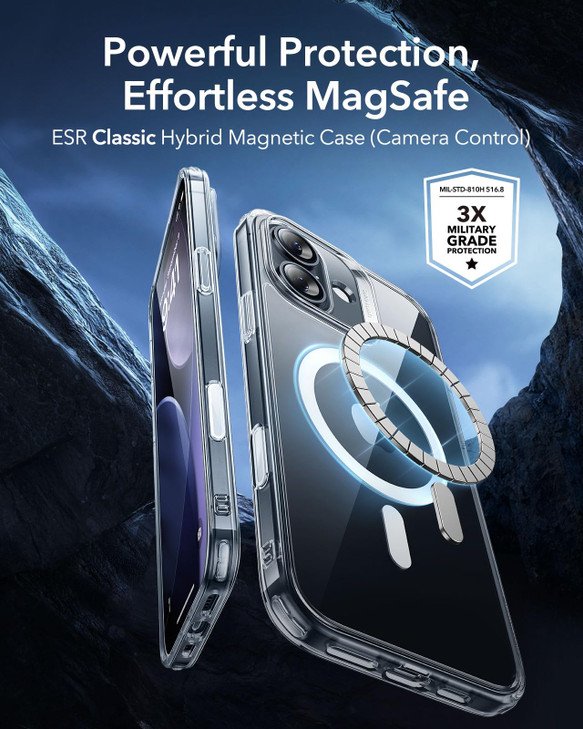 ESR for iPhone 17 Case, Camera Control, Compatible with MagSafe, Shockproof Military-Grade Protection, Magnetic Phone Case for iPhone 17, Classic Hyb