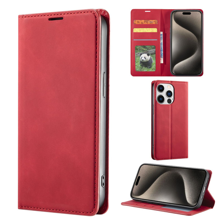 EYZUTAK Wallet Phone Case for iPhone 16 Pro Max, Premium PU Leather Flip Case with Card Holder Cash Slots Magnetic Closure Built-in Kickstand Protect