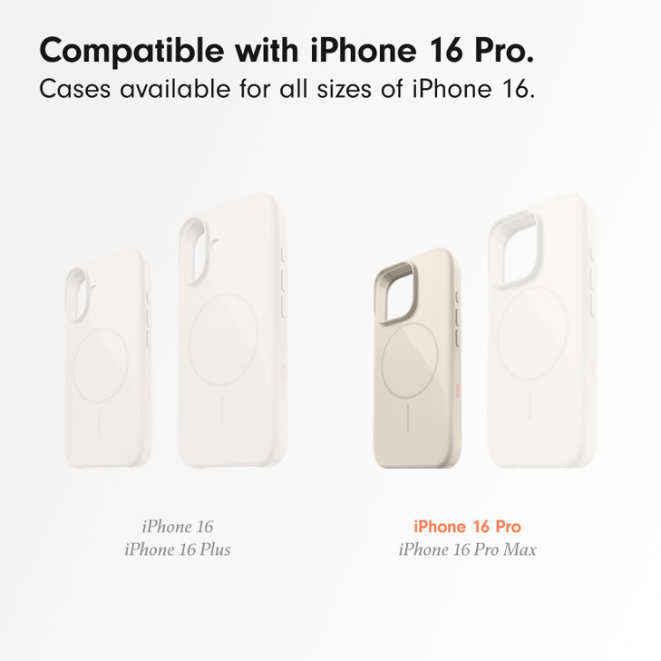 Beats iPhone 16 Pro Case with MagSafe and Camera Control, Scratch-Resistant Protective Cover, Slim Fit, Microfiber Lining - Summit Stone